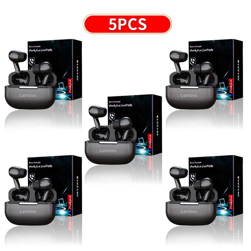 Thinkplus original fones de ouvido bluetooth sem fio fone de ouvido intra-auricular com microfone controle de toque estéreo de alta fidelidade