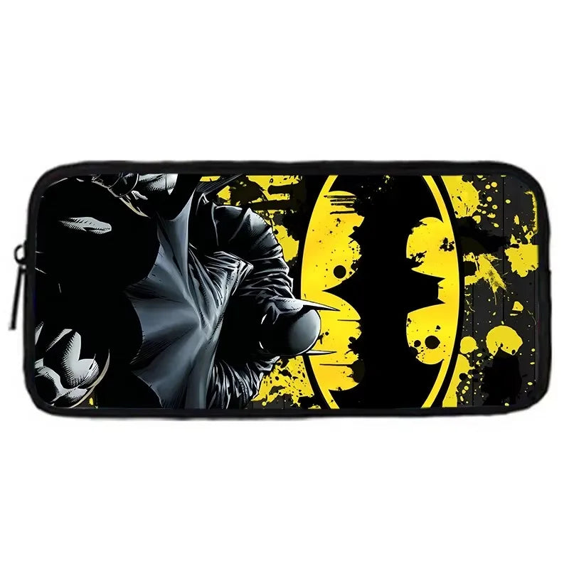 Super herói b-batmans logotipo mochila escolar infantil com bolsa de ombro sacos de lápis sacos de escola para meninos meninas melhor presente