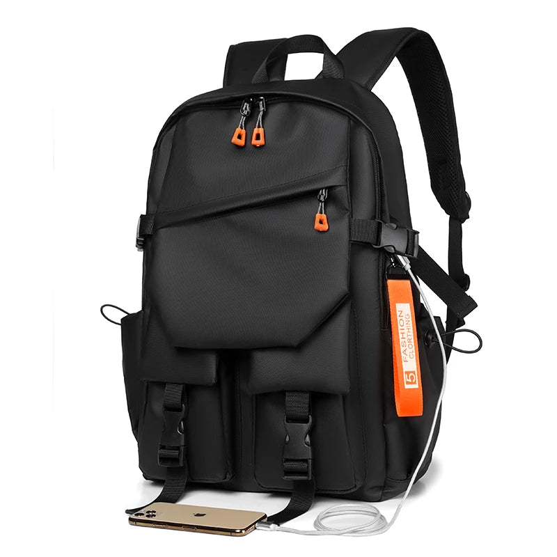 Mochila masculina de luxo de alta qualidade 15.6 mochila para laptop de alta capacidade à prova d'água bolsa de viagem fashion mochilas escolares para homens