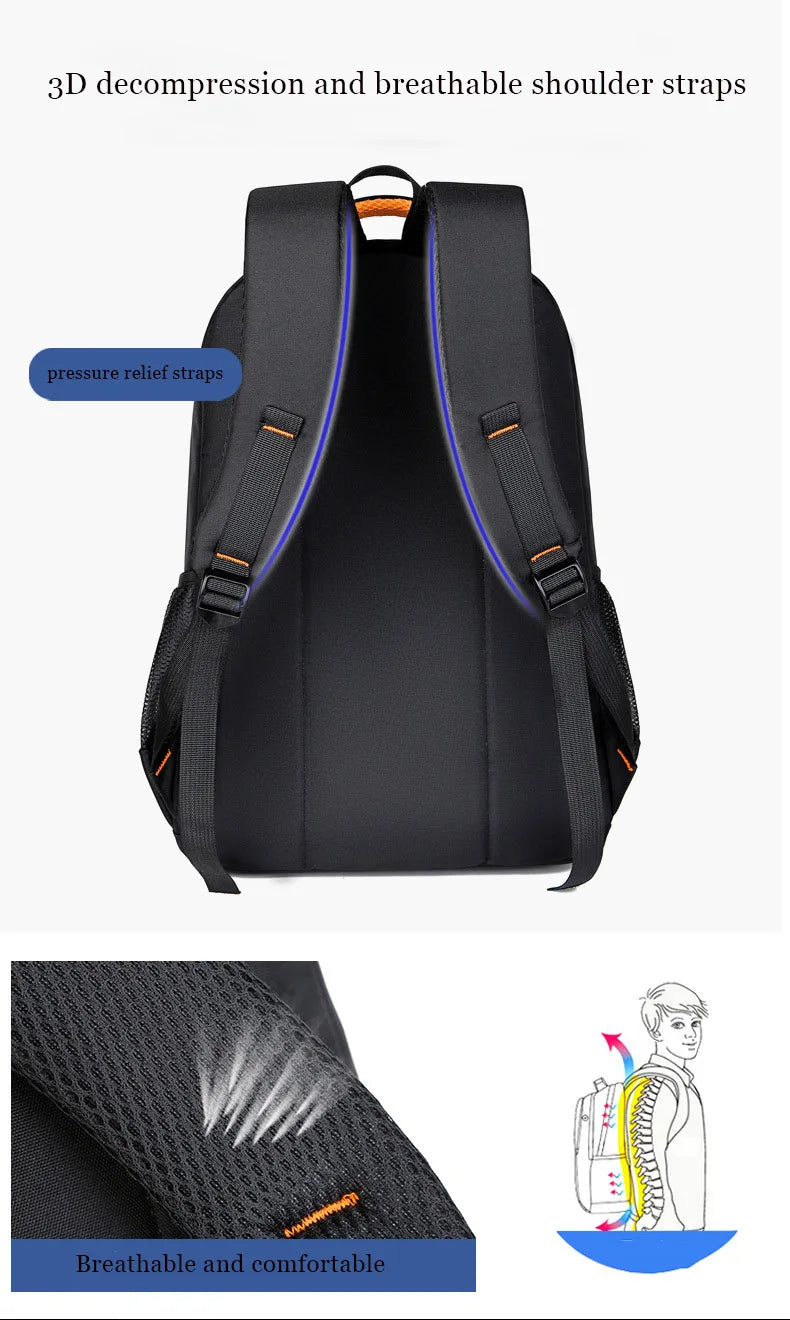 Mochila masculina feminina oxford pano mochila de alta capacidade júnior estudante do ensino médio mochila de viagem masculina
