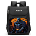 Super herói b-batmans grande criança mochila menino meninas saco de escola para homens mulheres mochila de viagem durável e multi compartimentos